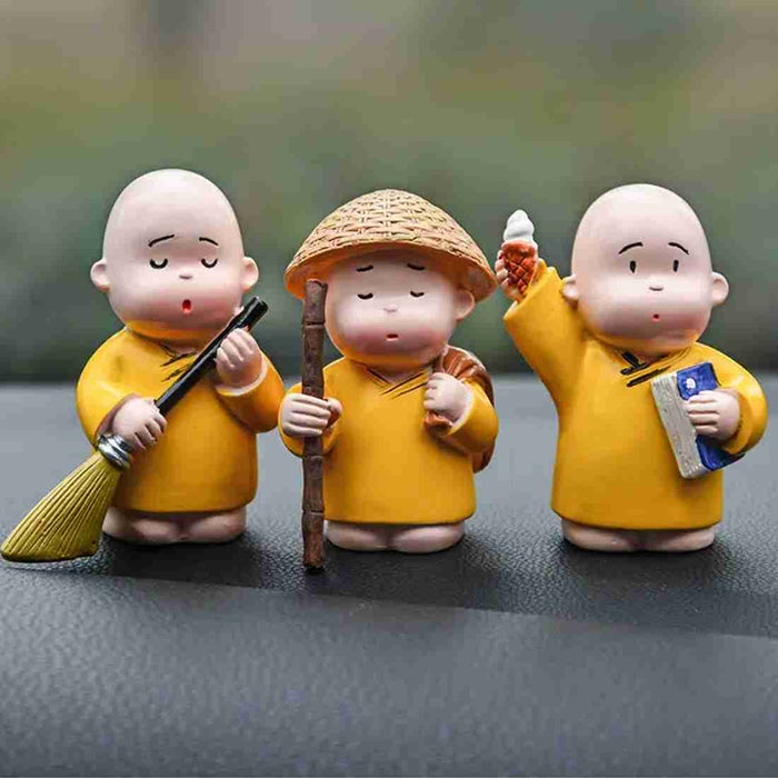 Cute Baby Monk Buddha (set of 3) ✨