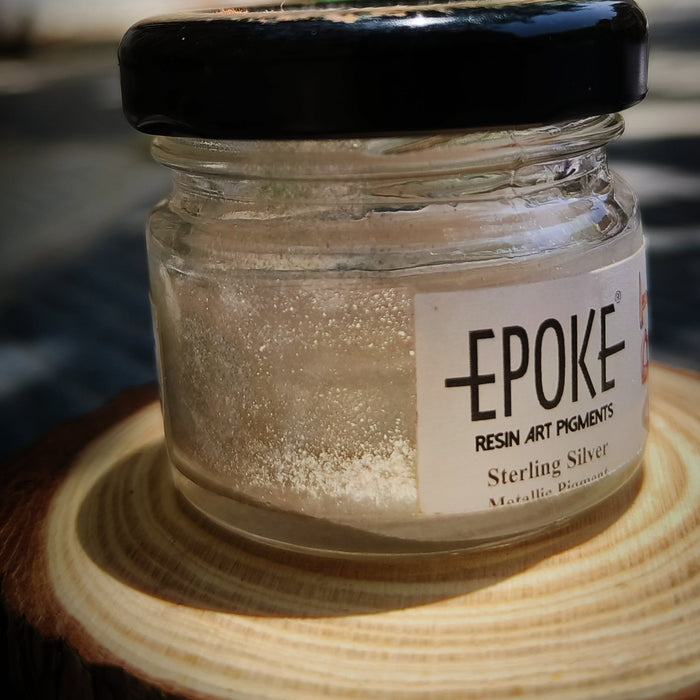 Sterling Silver Pigment (Opaque) - Mini Resin Pigment Paste -25g