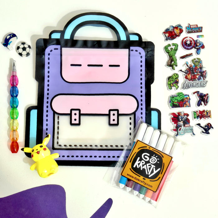 🎉GoKrafty Return Gift Combo – 6-Piece Stationery Set for Kids🎉