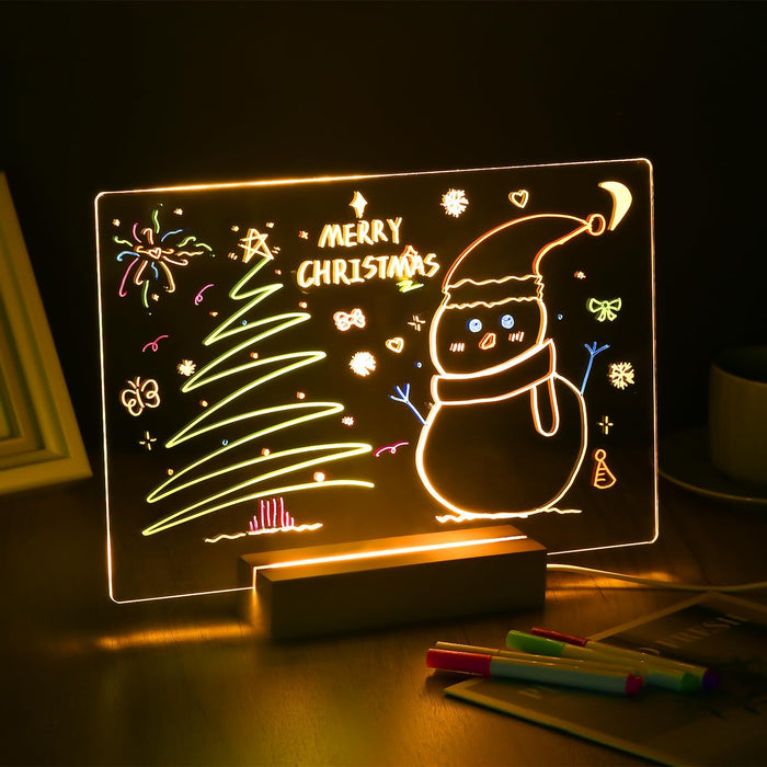 Acrylic Erase Board with LED Lights🌈🖍️