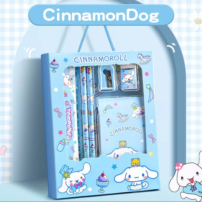 🎉 6-in-1 Stationery Set – Melody, CinnamonDog, Kurome 🎉