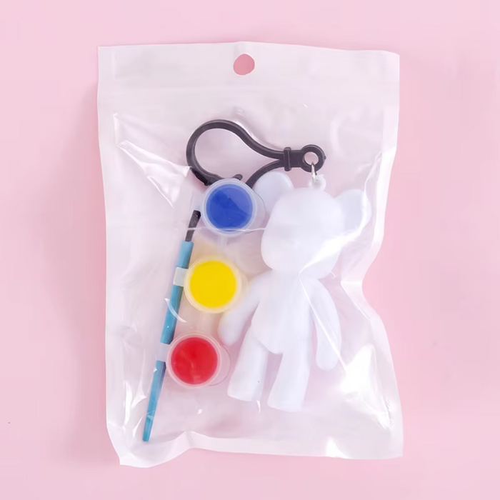 DIY Painting Fluid Bear Keychain