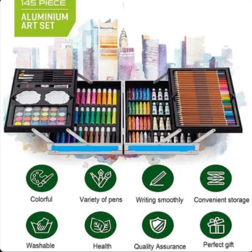 🎨 145-Piece Art & Craft Color Set – Professional Artist Kit