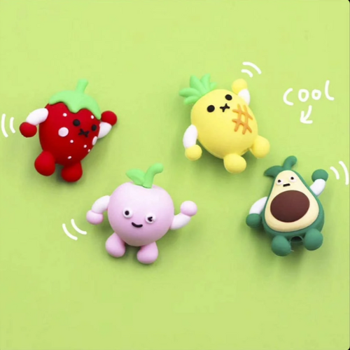 Fruit Cartoon Character Gel Pen for Kids – 0.38mm - pack of 2