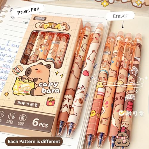 Capybara Gel Pens eraser cap