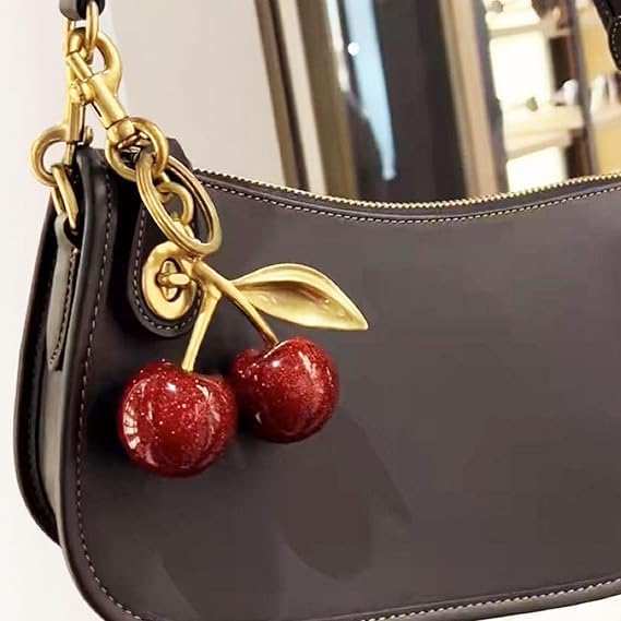 Cherry Keychain glitter