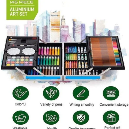 🎨 145-Piece Art & Craft Color Set – Professional Artist Kit