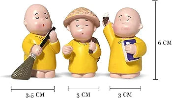 Cute Baby Monk Buddha (set of 3) ✨