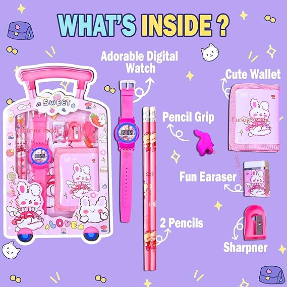 Super Cute Multi Themed Stationery Gift Set