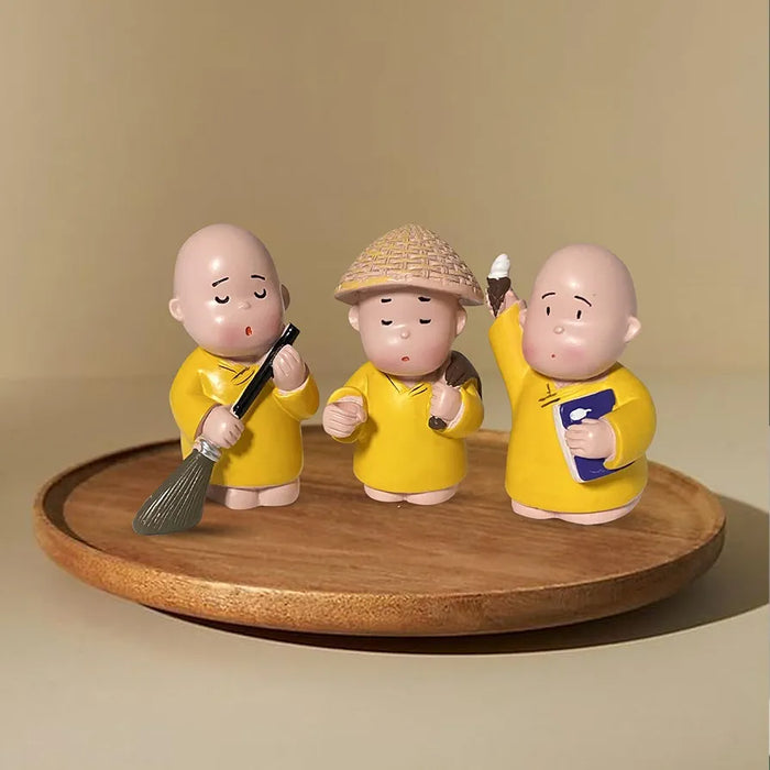 Cute Baby Monk Buddha (set of 3) ✨