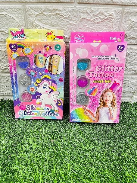 Barbie Shimmer Glitter Tattoos for Girls (8+ Ages)