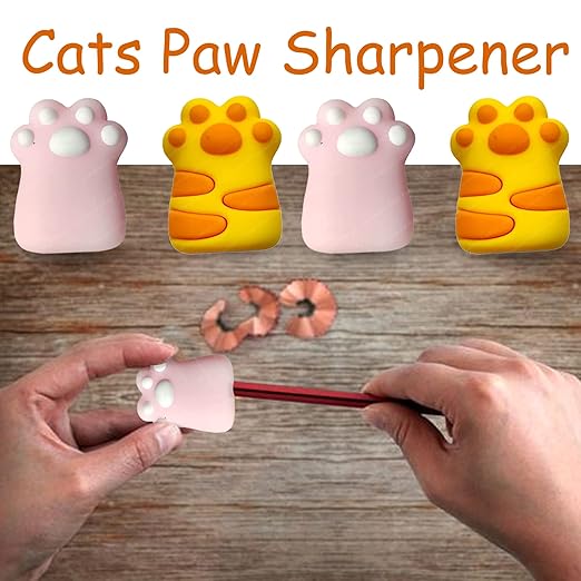 Kawaii Cat Paw Pencil Sharpener 🐾✏️