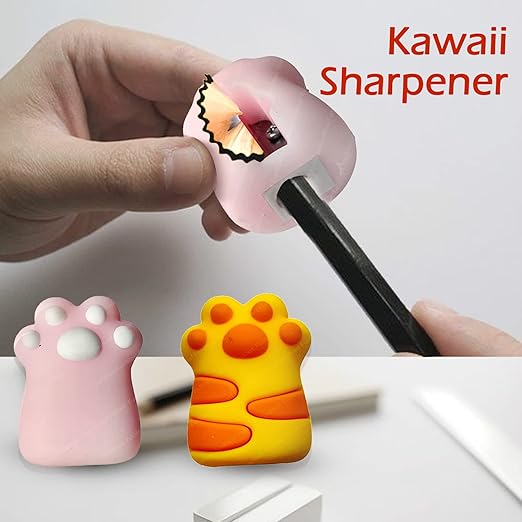 Kawaii Cat Paw Pencil Sharpener 🐾✏️