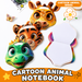 3D Cartoon Animal Face Drawing Book front