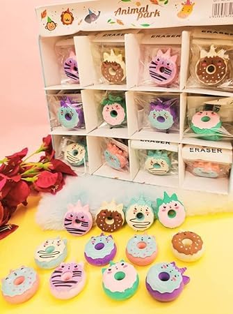 Donut Unicorn Eraser Set – Pack of 2 🦄🍩