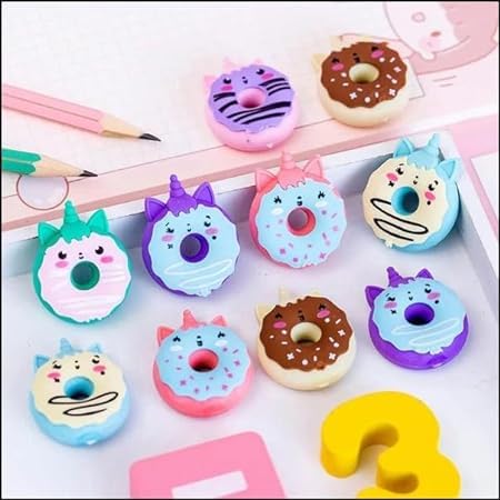 Donut Unicorn Eraser Set – Pack of 2 🦄🍩