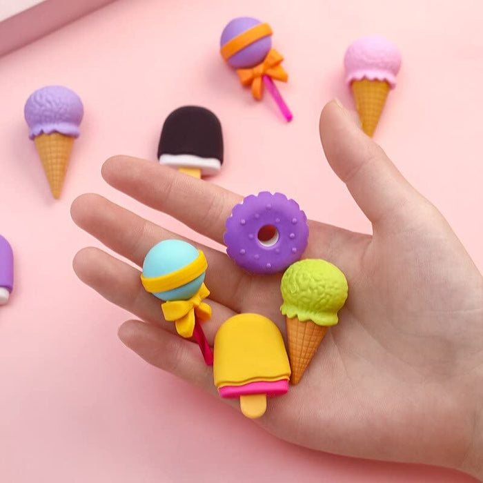 Cute Donut  Ice Cream Erasers | Set of 4