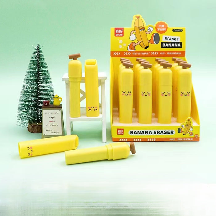 Banana Fruit Erasers for Kids | Fun Stationery 🍌 (Set of 2)