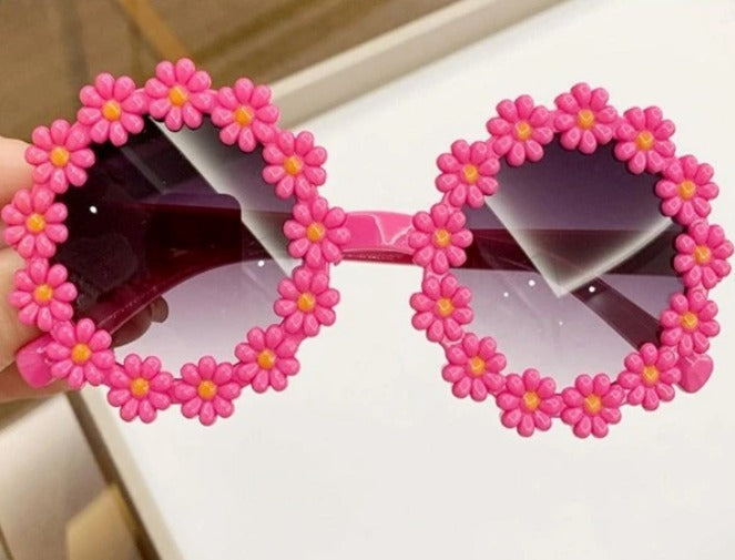 Cute Flower Design Sunglass for Kids (1 pc)