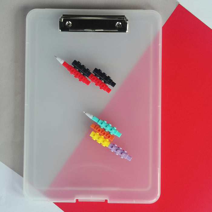 A4 Clipboard with Storage | Lightweight Plastic Paper Holder