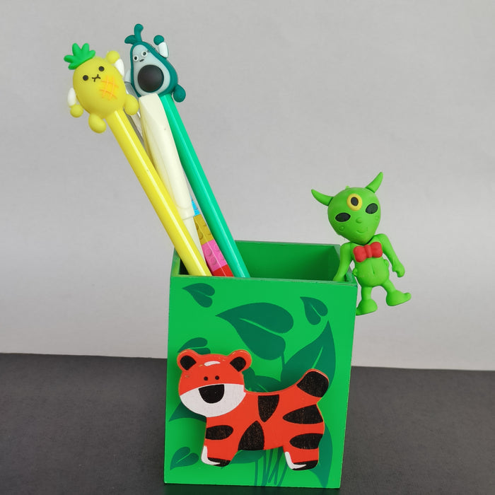 🌴 Jungle Theme Pen Stand | Stationery Organizer 🌴