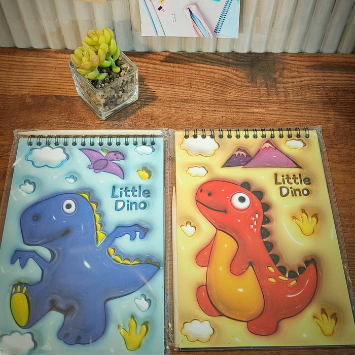 Dinosaur Rainbow Scratch Art Book