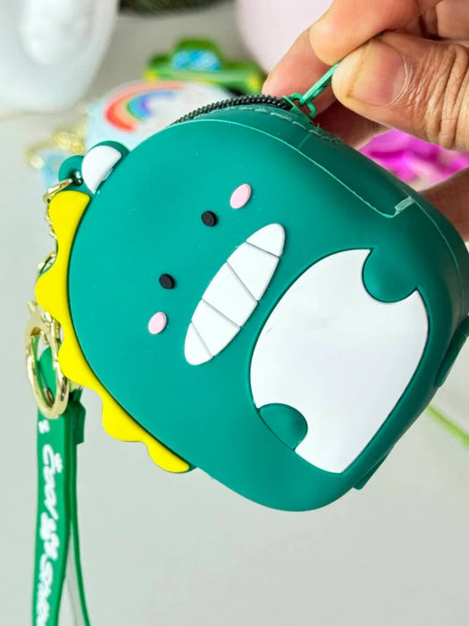 Cartoon Silicone Coin Pouch – Cute Keychain Bag for Daily Use ✨💖