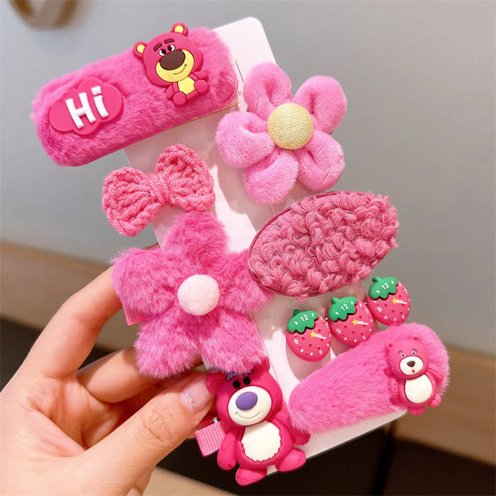 Hello Teddy Hair Pin Set🧸💞