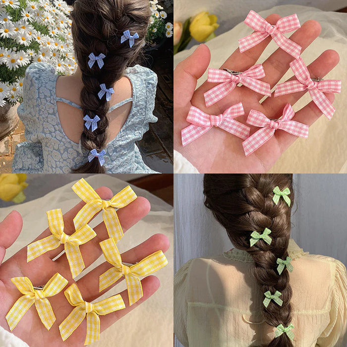 Plaid Bow Hair Pin 🎀
