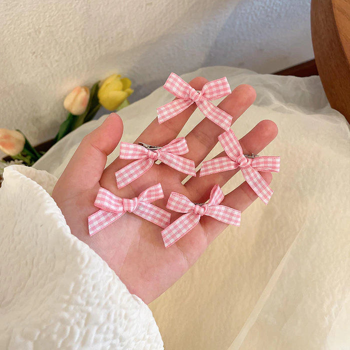 Plaid Bow Hair Pin 🎀