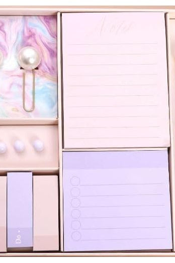 Lovely Stationery Set for Kids – Fancy Sticky Notes & Pen Set