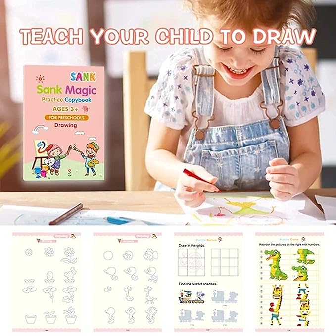 Magic Practice Copybook Set for preschoolers