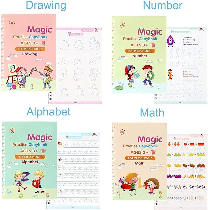 Magic Practice Copybook Set for preschoolers