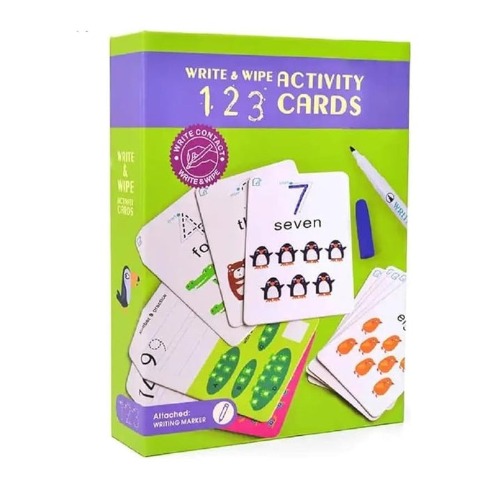 Reusable  Activity Flash Cards - 123 Number