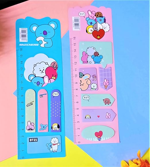 BTS Colored Block Sticky Note Pad 📒✨