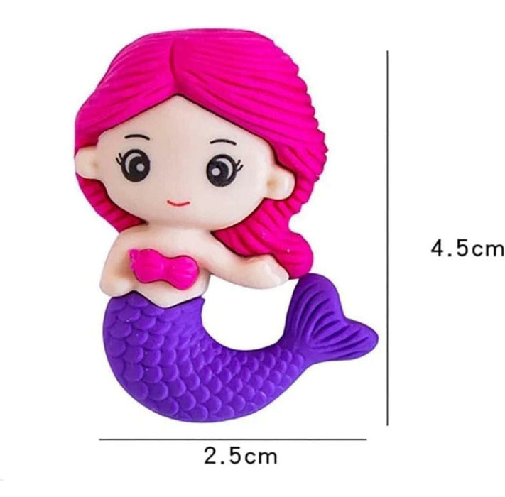 Mermaid Eraser-Pack of 4 🌊🧜