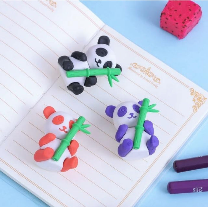 Panda Eraser Pencil Topper - Pack of 4 🐼