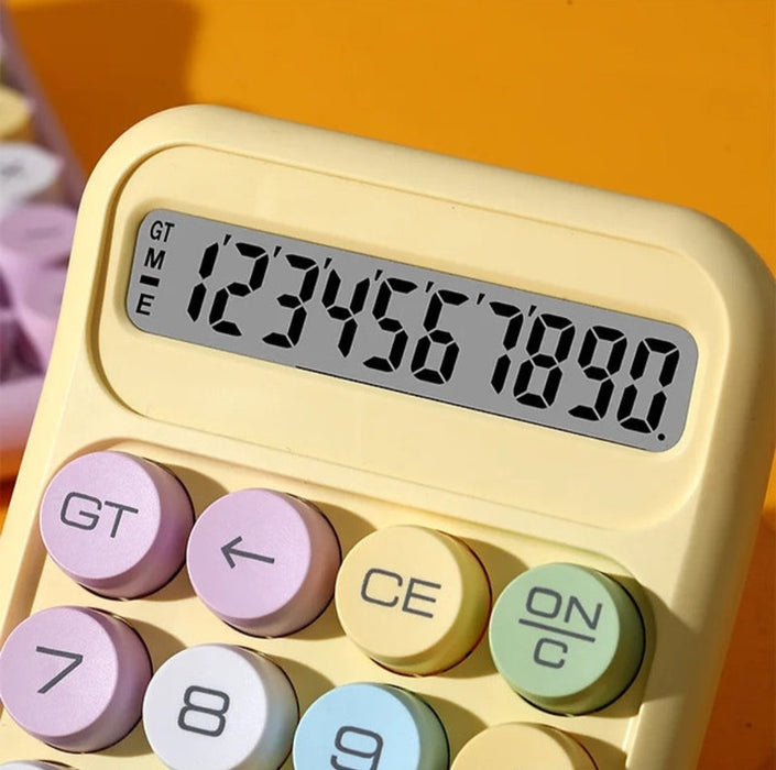 Pastel Mechanical Calculator | Aesthetic Candy Colors | Pack of 1 🍬✨
