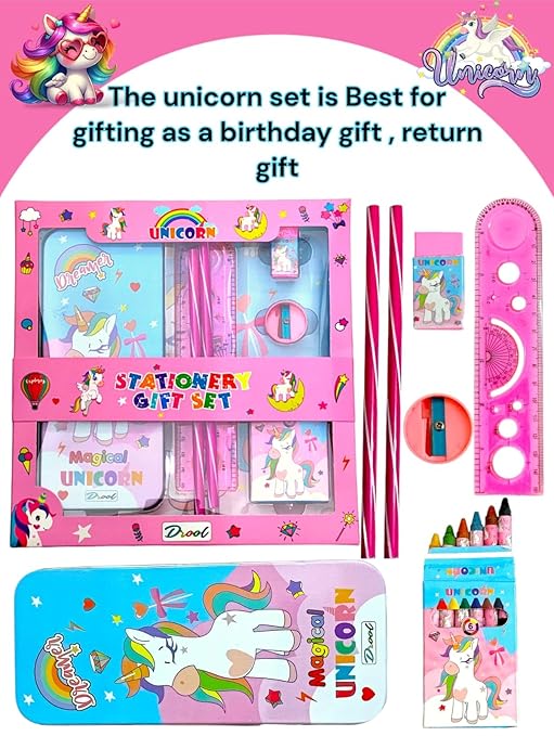 UNICORN Stationery Kit Set for Kids | 7-in-1