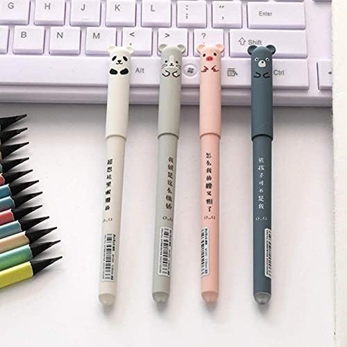 Cartoon Animal Erasable Gel Pens – Set of 3 🐱🐷🐻🐼