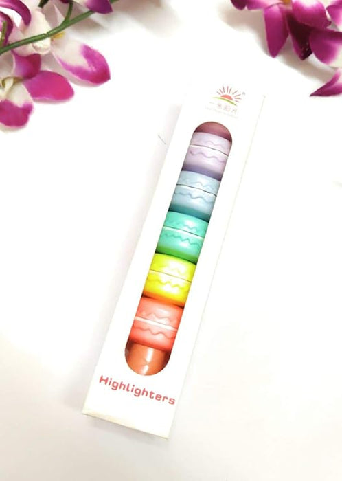 Macaron Highlighter Set – 6 Detachable &amp; Combinable Colors 🌈✨