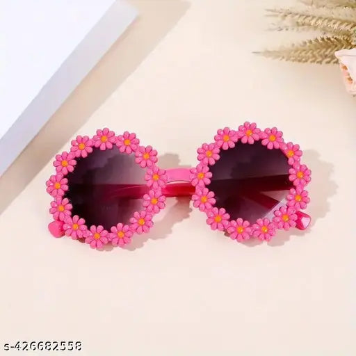 Cute Flower Design Sunglass for Kids (1 pc)