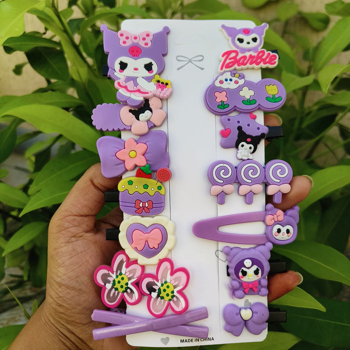Cute Kuromi Hair accessories set 💜