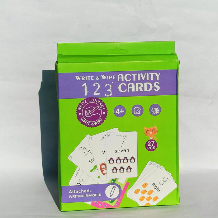 Reusable  Activity Flash Cards - 123 Number