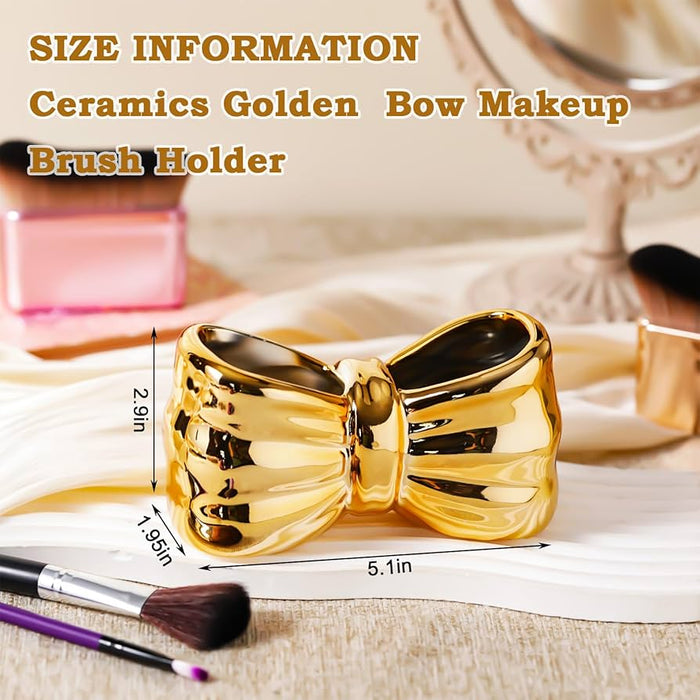 Golden Bow Shape Organizer