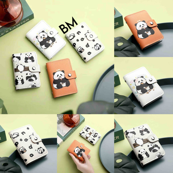 Cute Panda Card Holder | Mini Card Wallet for Girls