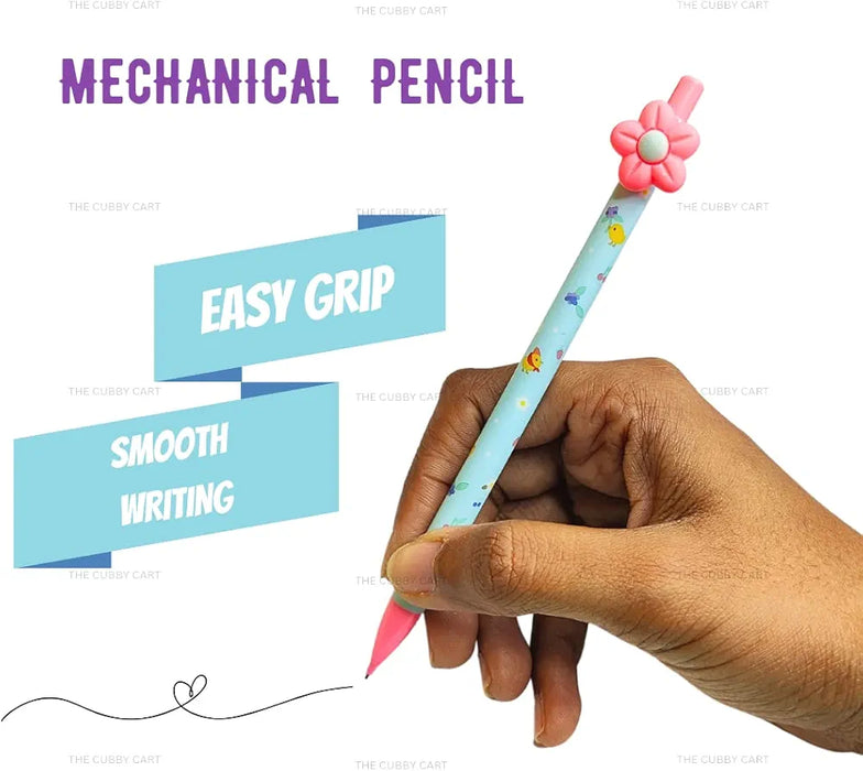 Flower Mechanical Lead Pencil 0.7mm Lead (3pcs of Flower Design Mechanical Pencil)