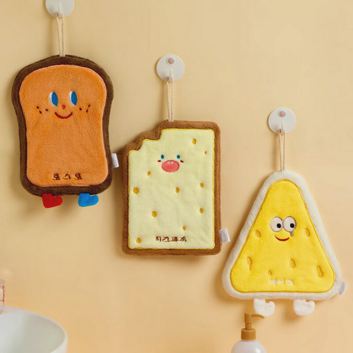 Cute Food Shape Hand Towel | Soft Hanging Towel for Kids & Kitchen