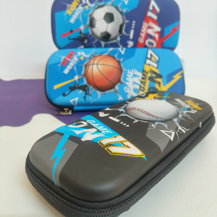 3D Pencil Box ⚽⚾🏀