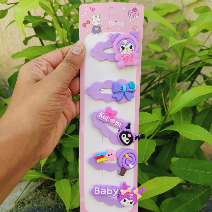 Kuromi Baby Tick Tack Hair Pin 💜